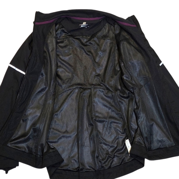 Road Runner Sports Full Zip Ruffle Running Jacket Black Medium - Picture 8 of 14